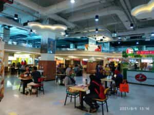 Situasi Food Court Solo Grand Mall, Senin (6/9)