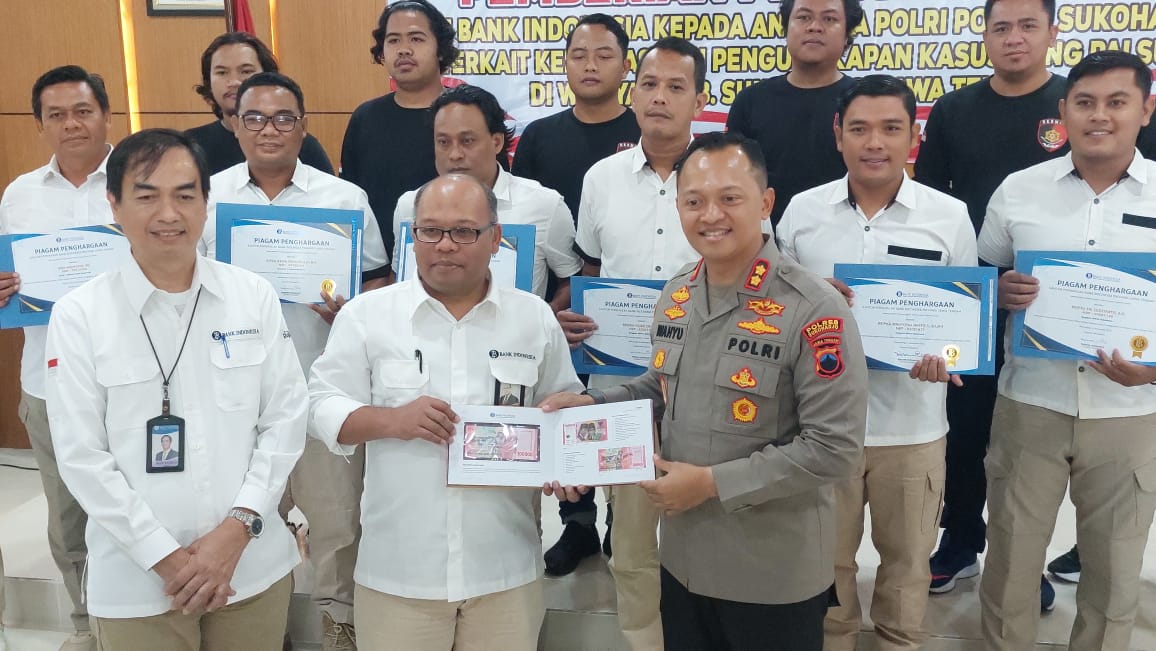 Penghargaan Bank Indonesia kepada Polres Sukoharjo