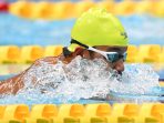 Perenang Indonesia Abdil Majid Rahman memacu kecepatan saat tampil dalam final nomor 100 meter gaya dada SB7 putra Asian Para Games 2026 di Nagoya City General Gymnasium, Nagoya, Jepang, Kamis (22/10/2026).